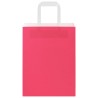 Sacs en papier 250 pcs avec poignées rose 21x11x28 cm 532681532681