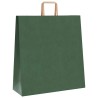 Sacs en papier 250 pcs avec poignées vert 45x17x48 cm 532683532683