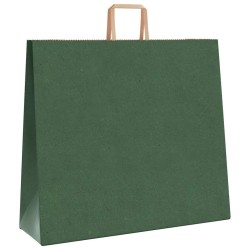 Sacs en papier 250 pcs avec poignées vert 54x15x49 cm 532687532687