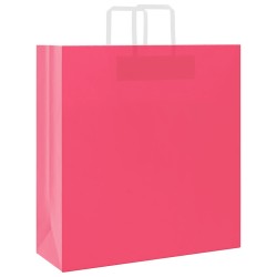 Sacs en papier 250 pcs avec poignées rose 45x17x48 cm 532690532690