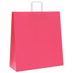 Sacs en papier 250 pcs avec poignées rose 45x17x48 cm 532690532690