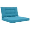 Coussin de canapé d'extérieur 2 pcs Bleu royal Polyester 532693532693