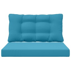 Coussin de canapé d'extérieur 2 pcs Bleu royal Polyester 532693532693