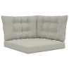 Coussin de canapé d'extérieur 3 pcs Gris Polyester 532695532695