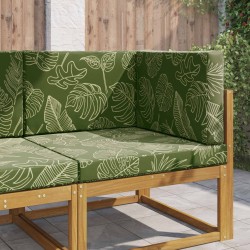 Coussin de canapé d'extérieur 3 pcs Modèle feuille Polyester 532696532696