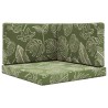 Coussin de canapé d'extérieur 3 pcs Modèle feuille Polyester 532696532696