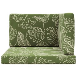 Coussin de canapé d'extérieur 3 pcs Modèle feuille Polyester 532696532696