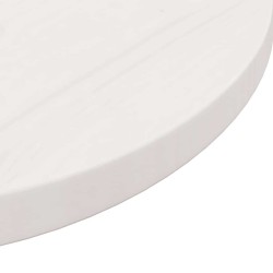 Dessus de table rond blanc Ø50x3 cm bois de pin massif 532699532699