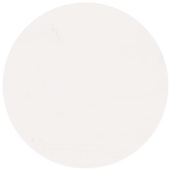 Dessus de table rond blanc Ø60x3 cm bois de pin massif 532701532701