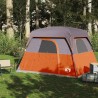 Tente de camping de cabine 4 personnes orange imperméable 532703532703