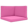 Coussin de canapé d'extérieur 3 pcs Rose Polyester 532704532704
