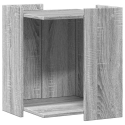 Meuble de bac à litière pour chat sonoma gris bois d'ingénierie 532708532708