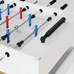 Table de Foosball Blanc 125 x 60,5 x 80 cm Bois d'ingénierie 532711532711