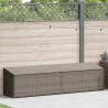 Boîte de rangement de jardin gris 220x50x58 cm résine tressée 532715532715