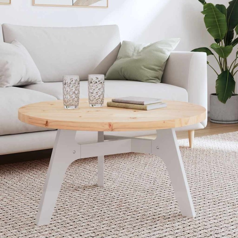 Dessus de table rond Ø80x3 cm bois de pin massif 532717532717