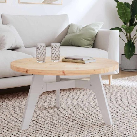 Dessus de table rond Ø80x3 cm bois de pin massif 532717532717