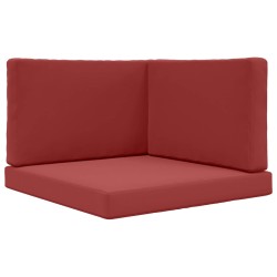 Coussin de canapé d'extérieur 3 pcs Bordeaux Polyester 532718532718