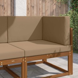 Coussin de canapé d'extérieur 3 pcs Taupe Polyester 532719532719