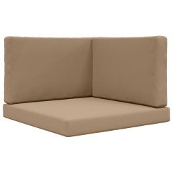 Coussin de canapé d'extérieur 3 pcs Taupe Polyester 532719532719