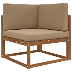 Coussin de canapé d'extérieur 3 pcs Taupe Polyester 532719532719