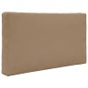 Coussin de canapé d'extérieur 3 pcs Taupe Polyester 532719532719