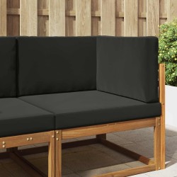 Coussin de canapé d'extérieur 3 pcs Noir Polyester 532720532720