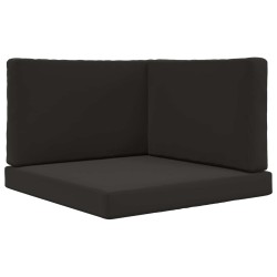 Coussin de canapé d'extérieur 3 pcs Noir Polyester 532720532720