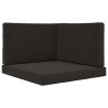 Coussin de canapé d'extérieur 3 pcs Noir Polyester 532720532720