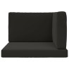 Coussin de canapé d'extérieur 3 pcs Noir Polyester 532720532720