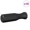 Poignées de table de baby-foot 10 pcs Noir 3,1 x 3,1 x 17,8 cm 532721532721