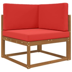 Coussin de canapé d'extérieur 3 pcs Rouge Polyester 532722532722