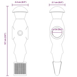 Joueurs de table de baby-foot 22 pcs Bleu et Rouge PP 532727532727