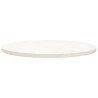 Dessus de table rond blanc Ø70x3 cm bois de pin massif 532730532730