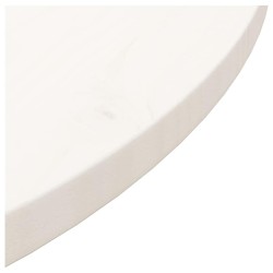 Dessus de table rond blanc Ø70x3 cm bois de pin massif 532730532730