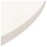 Dessus de table rond blanc Ø70x3 cm bois de pin massif 532730532730