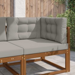 Coussin de canapé d'extérieur 3 pcs Gris Polyester 532732532732