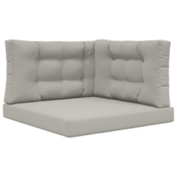 Coussin de canapé d'extérieur 3 pcs Gris Polyester 532732532732