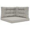 Coussin de canapé d'extérieur 3 pcs Gris Polyester 532732532732
