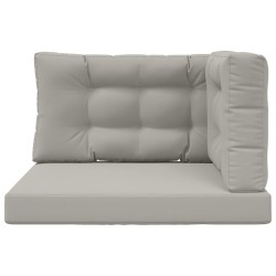 Coussin de canapé d'extérieur 3 pcs Gris Polyester 532732532732