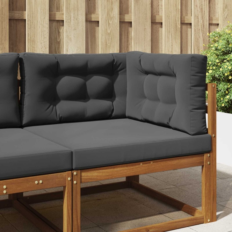 Coussin de canapé d'extérieur 3 pcs Anthracite Polyester 532733532733
