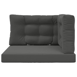 Coussin de canapé d'extérieur 3 pcs Anthracite Polyester 532733532733
