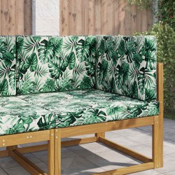 Coussin de canapé d'extérieur 3 pcs Motif feuille Polyester 532737532737