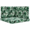 Coussin de canapé d'extérieur 3 pcs Motif feuille Polyester 532737532737