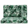 Coussin de canapé d'extérieur 3 pcs Motif feuille Polyester 532737532737