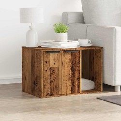 Meuble de bac à litière pour chat vieux bois bois d'ingénierie 532744532744