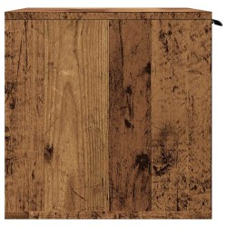 Meuble de bac à litière pour chat vieux bois bois d'ingénierie 532744532744