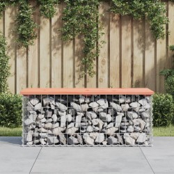 Banc de jardin design gabion 103x44x42cm bois massif de douglas 532748532748