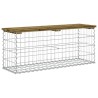 Banc de jardin design gabion 103x31,5x42cm bois de pin imprégné 532751532751