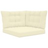Coussin de canapé d'extérieur 3 pcs Crème Polyester 532754532754