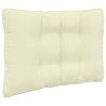 Coussin de canapé d'extérieur 3 pcs Crème Polyester 532754532754